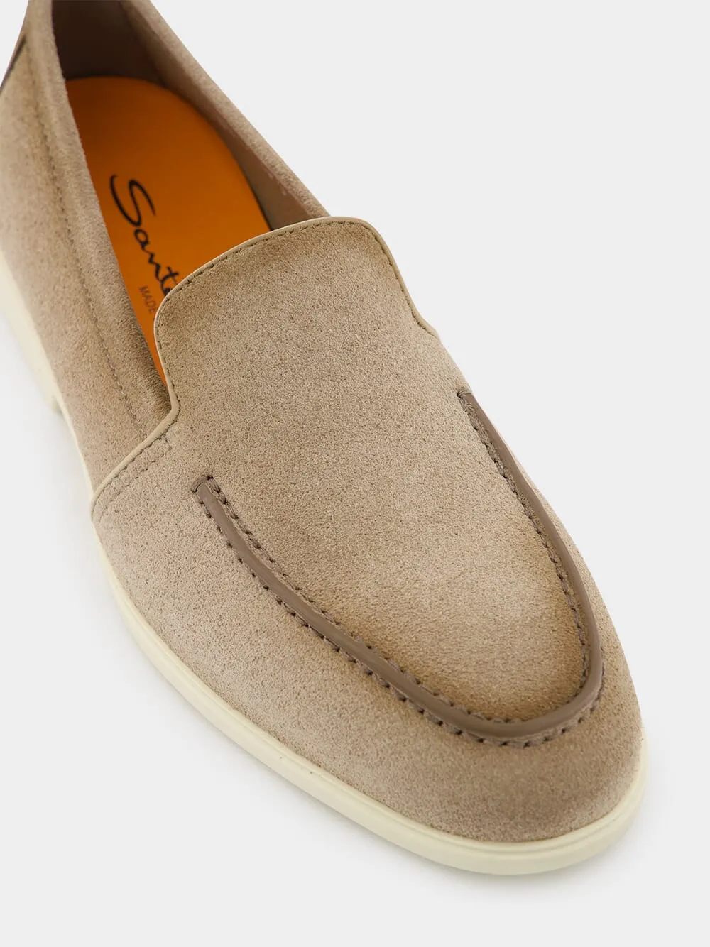 Malibu Beige Suede Loafers