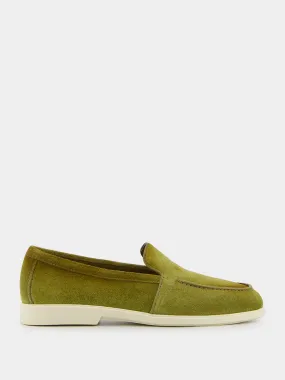 Malibu Green Suede Loafers