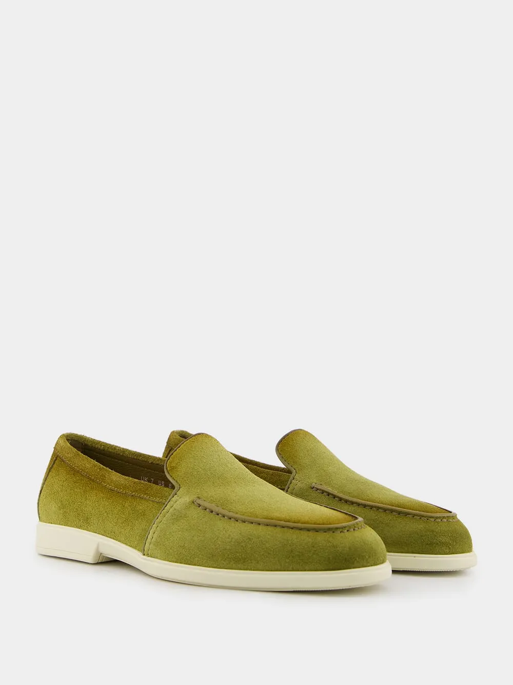 Malibu Green Suede Loafers