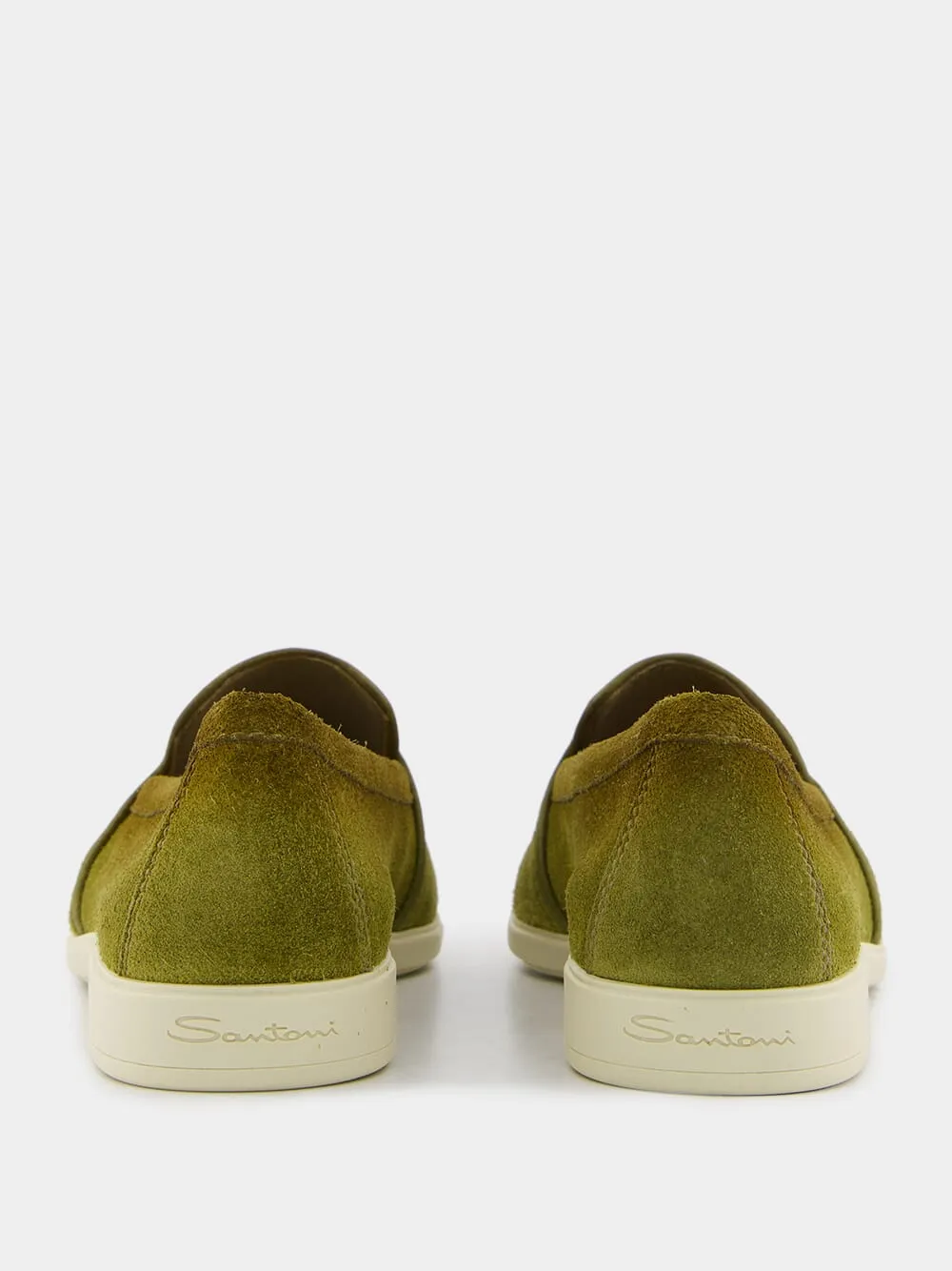 Malibu Green Suede Loafers