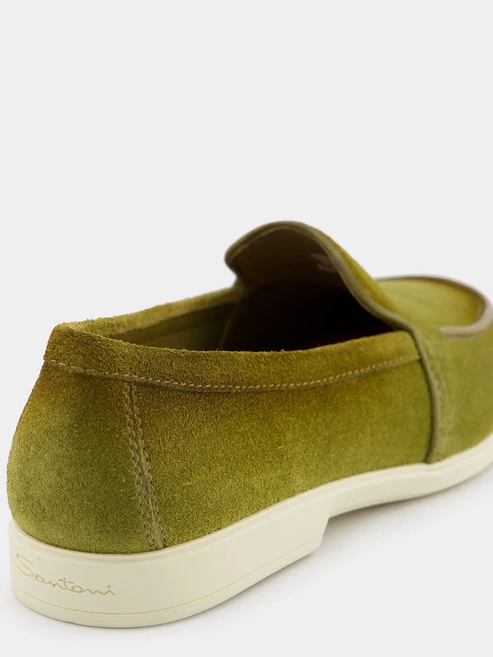 Malibu Green Suede Loafers