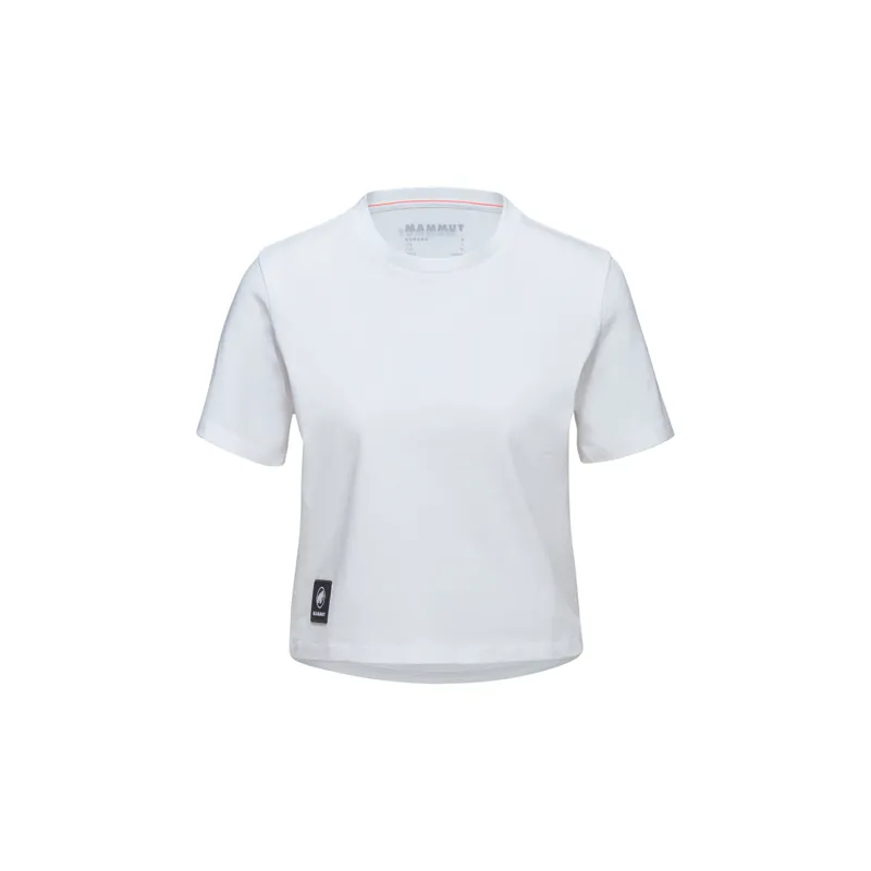 Mammut Women's Massone Cropped Patch T-Shirt White