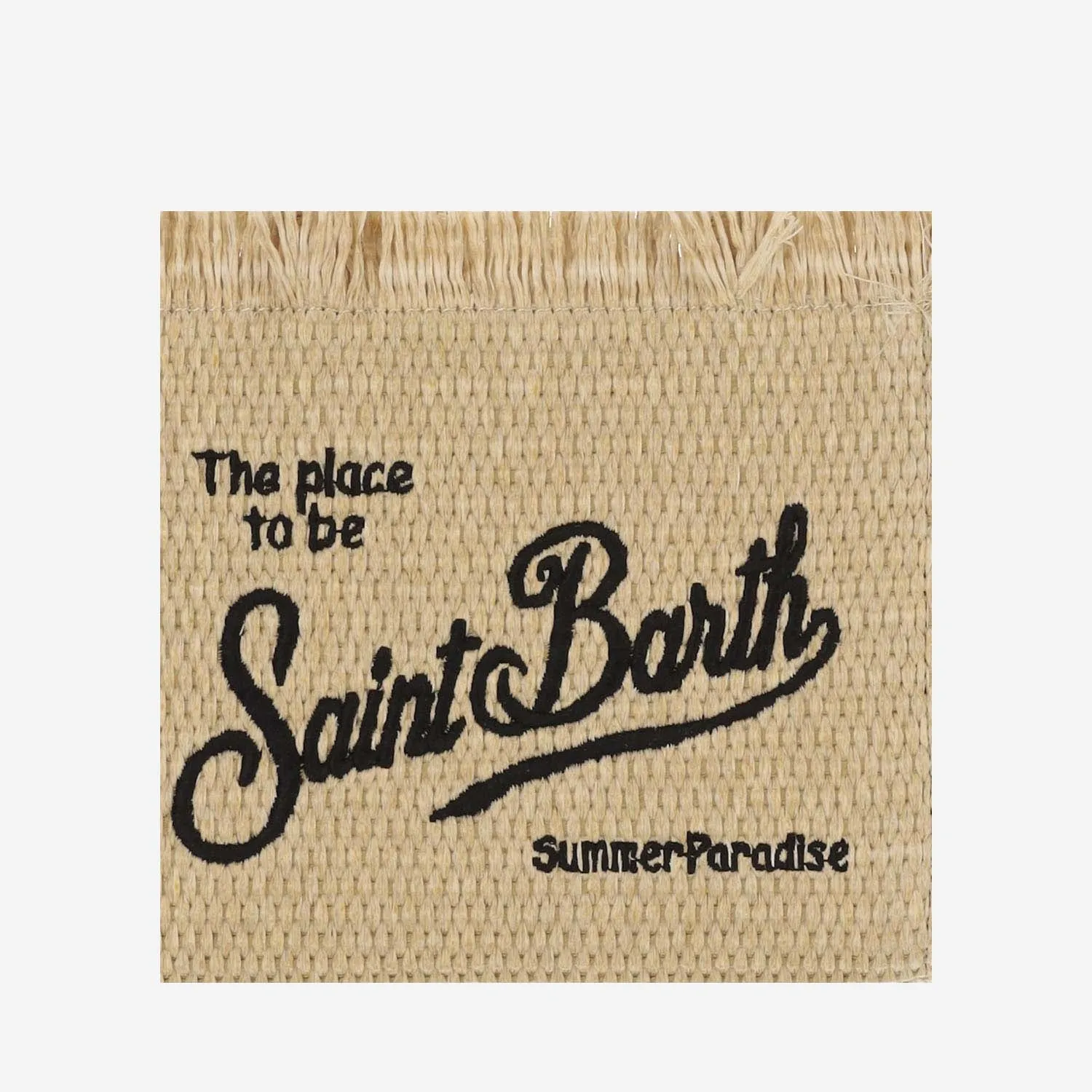 Mc2 Saint Barth    Mc2 Saint Barth Straw Tote Bag With Logo