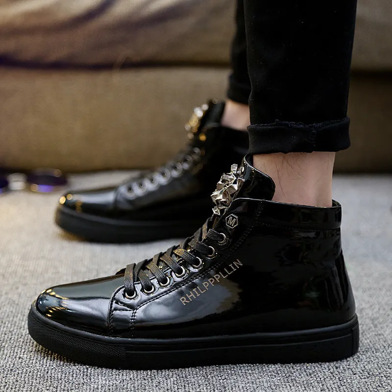 Men's British High-Top Boots