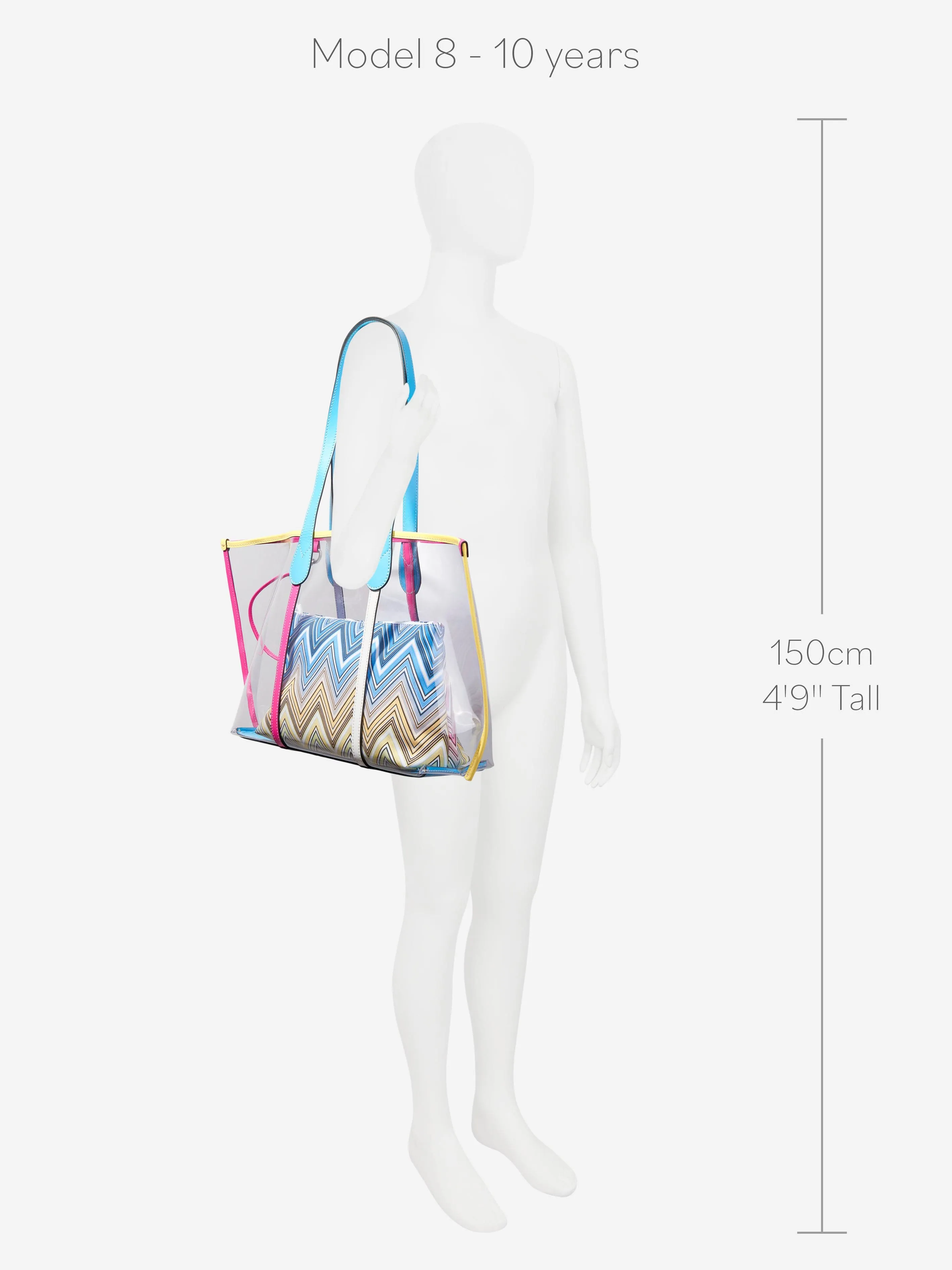 Missoni Girls 2 In 1 Tote Bag in Multicolour (40cm)