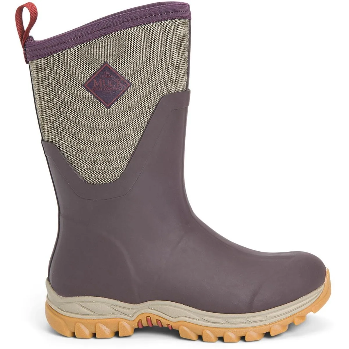 Muck Boots Arctic Sport Mid Wellington Boots Wine