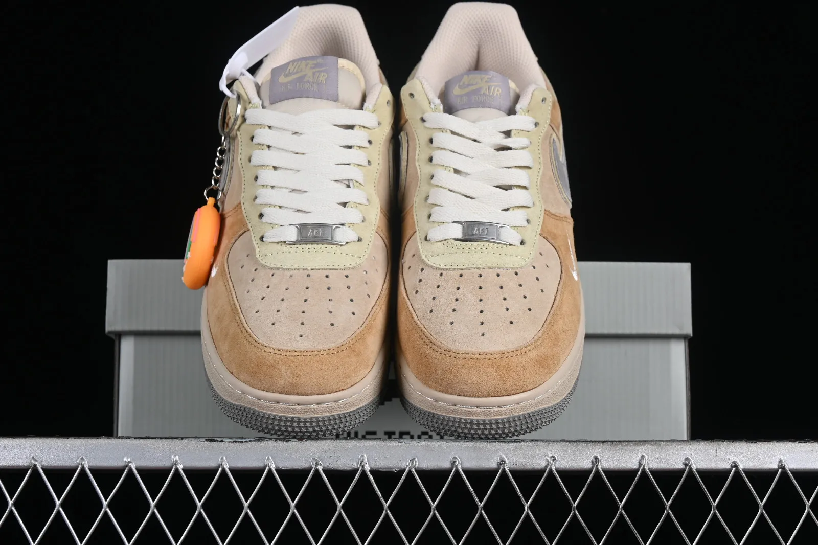 Nike Air Force 1 07 Low Bagelt Suede Brown Grey CD1221-999