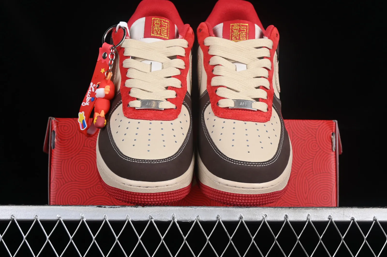 Nike Air Force 1 07 Low Dragon Brown Red Metallic Gold LN6239-841