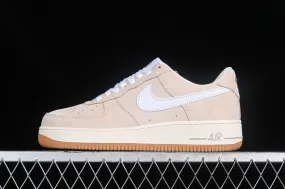 Nike Air Force 1 07 Low Suede White Brown Gum AV0383-222