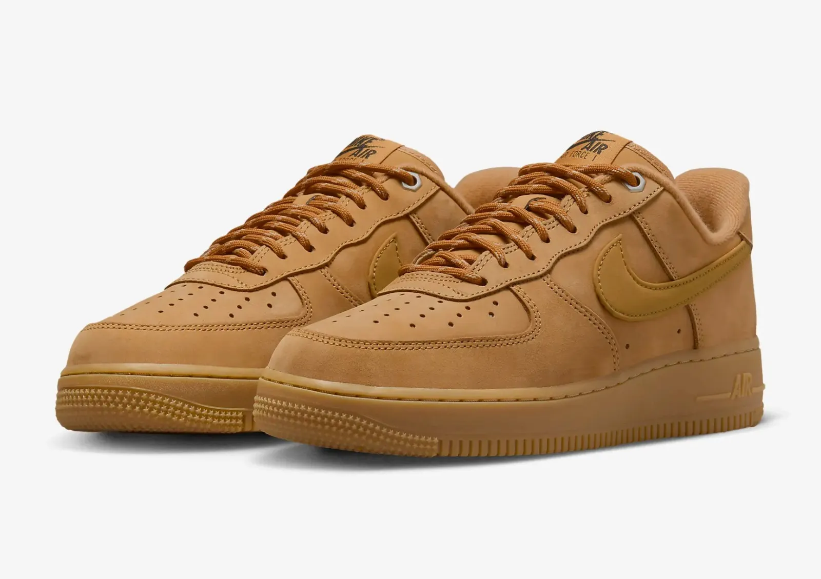 Nike Air Force 1 07 Low WB Flax Gum Light Brown Black Wheat FZ7372-200