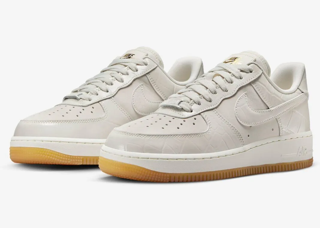 Nike Air Force 1 Low 07 Phantom Croc Phantom Sail Gum Light Brown DZ2708-001