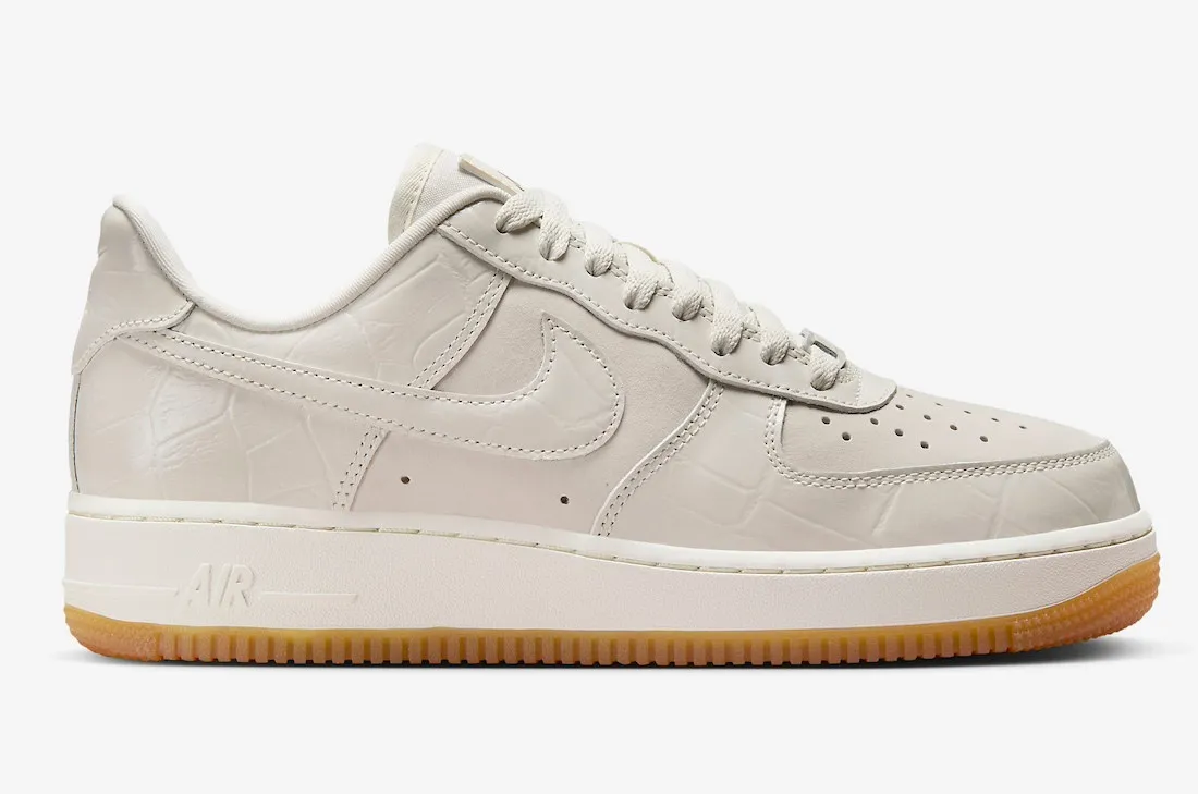 Nike Air Force 1 Low 07 Phantom Croc Phantom Sail Gum Light Brown DZ2708-001