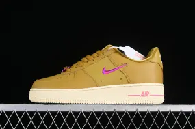 Nike Air Force 1 Low 07 SE Just Do It Bronzine Playful Pink Beige Brown FB8251-700