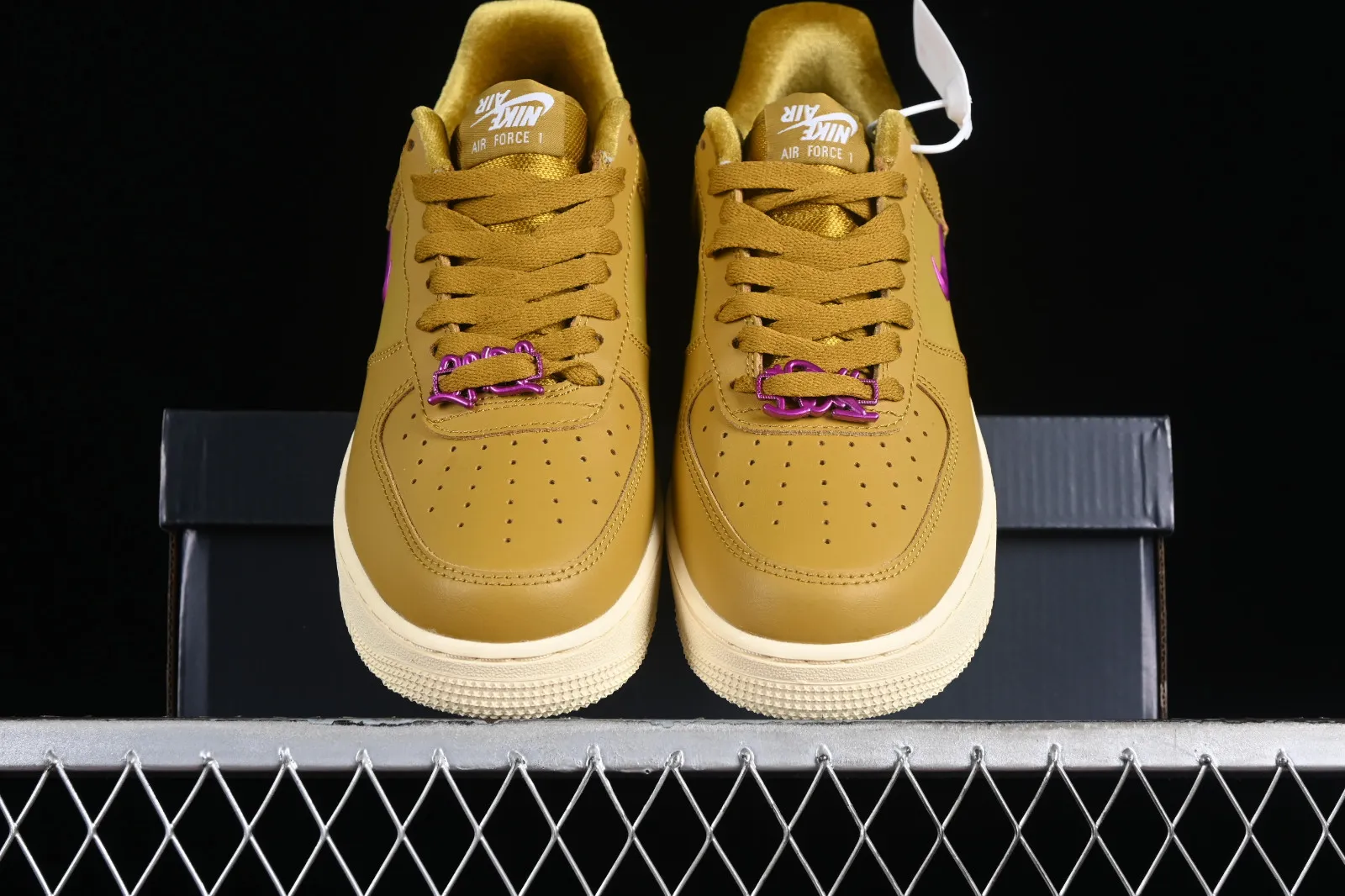 Nike Air Force 1 Low 07 SE Just Do It Bronzine Playful Pink Beige Brown FB8251-700