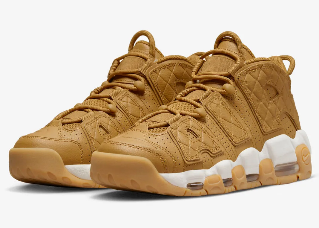 Nike Air More Uptempo Quilted Wheat Gum Light Brown DX3375-700