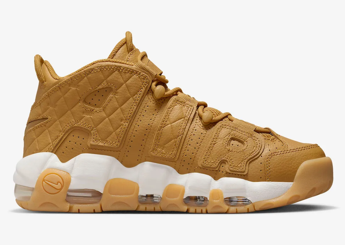 Nike Air More Uptempo Quilted Wheat Gum Light Brown DX3375-700