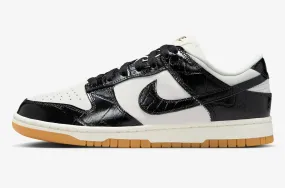 Nike SB Dunk Low LX Black Croc Phantom Sail Gum Light Brown FJ2260-003