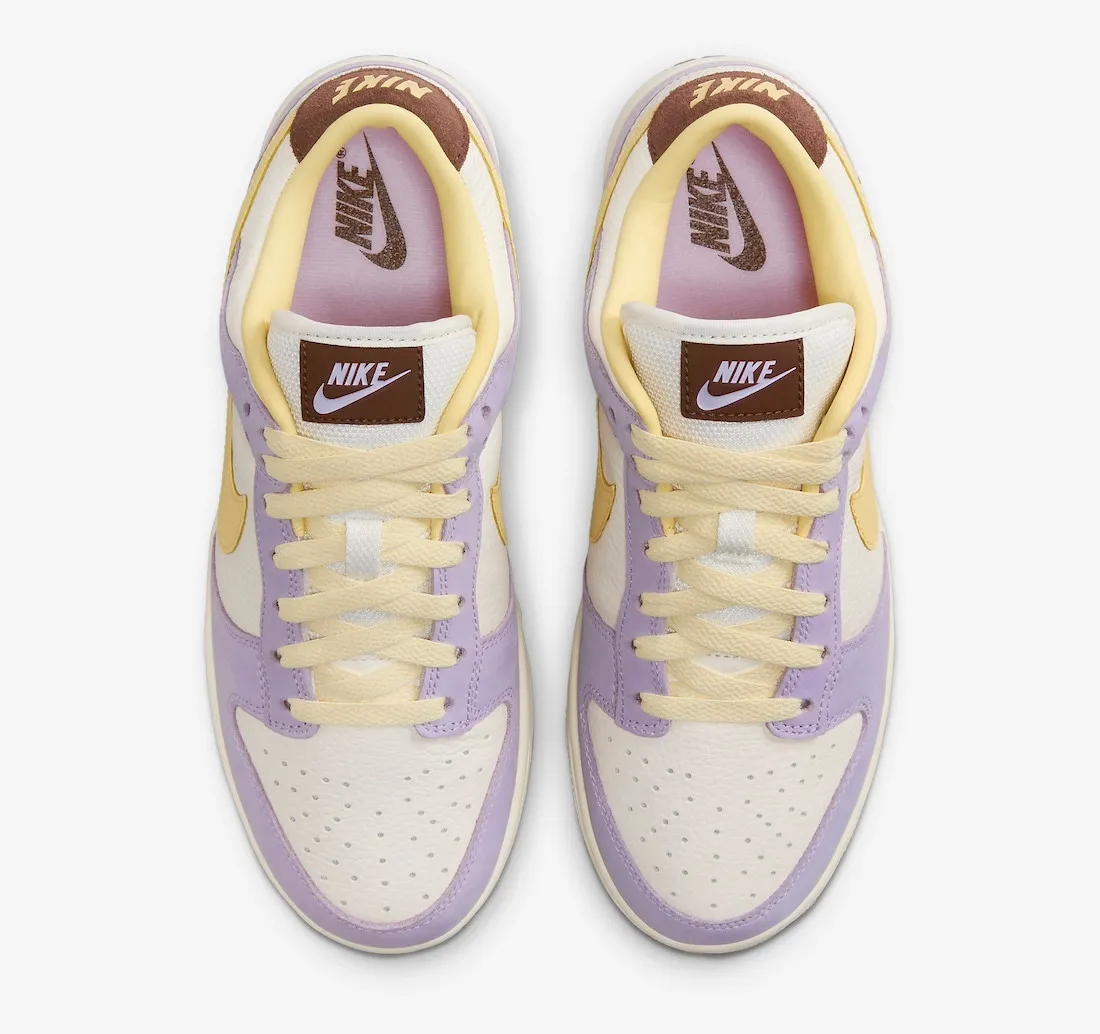 Nike SB Dunk Low Premium Lilac Bloom Soft Yellow Sail Baroque Brown FB7910-500