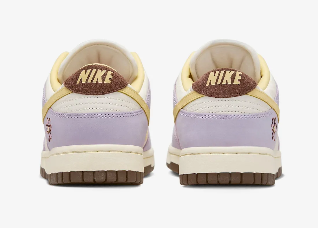 Nike SB Dunk Low Premium Lilac Bloom Soft Yellow Sail Baroque Brown FB7910-500