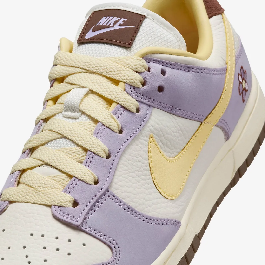 Nike SB Dunk Low Premium Lilac Bloom Soft Yellow Sail Baroque Brown FB7910-500