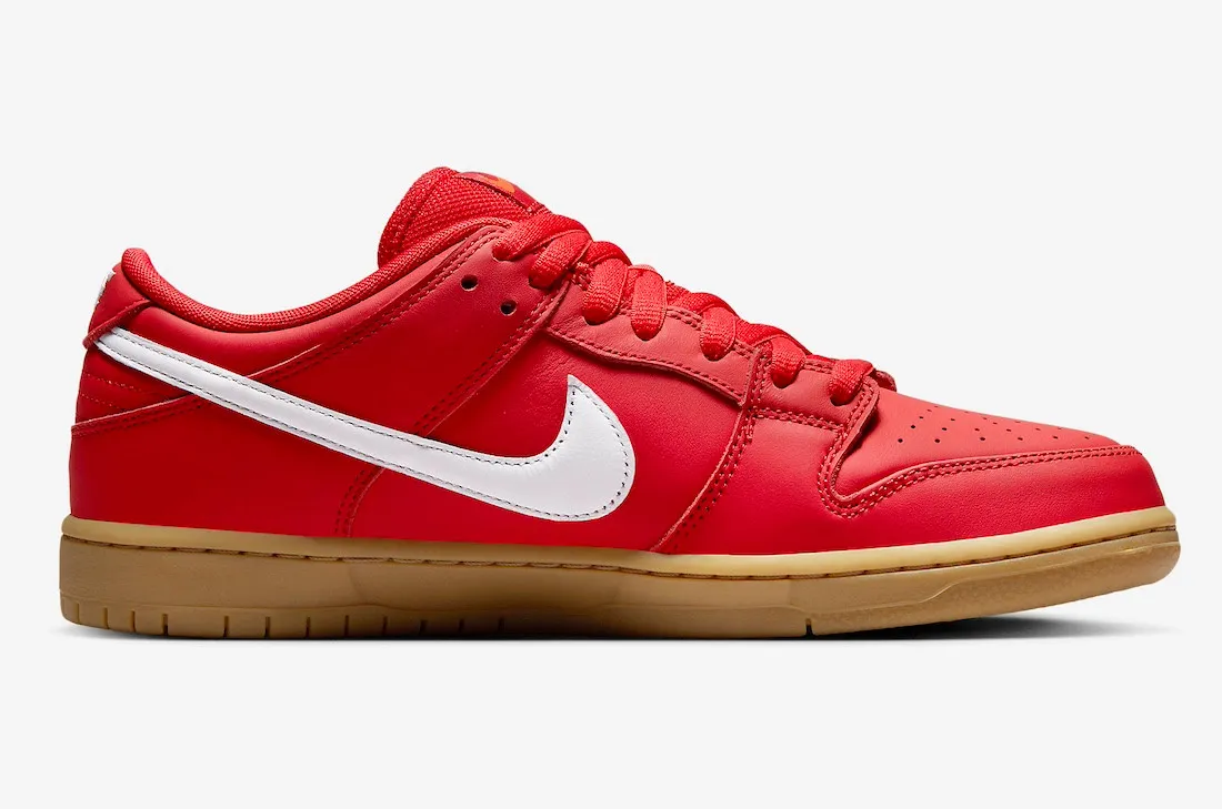 Nike SB Dunk Low University Red Gum Light Brown FJ1674-600