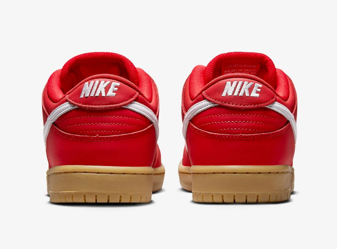 Nike SB Dunk Low University Red Gum Light Brown FJ1674-600