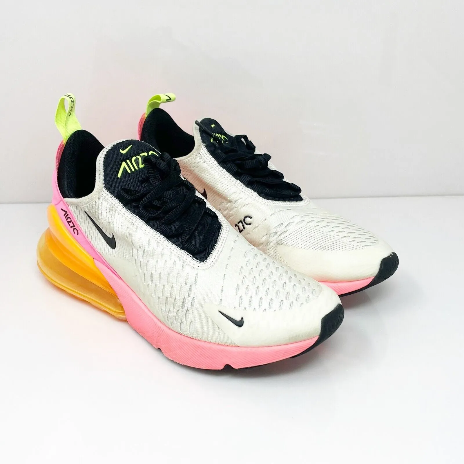 Nike Womens Air Max 270 DJ5997-100 White Running Shoes Sneakers Size 8