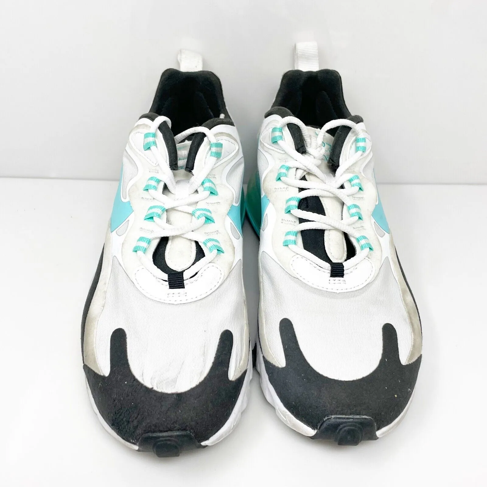 Nike Womens Air Max 270 React CJ0619 White Running Shoes Sneakers Size 7.5