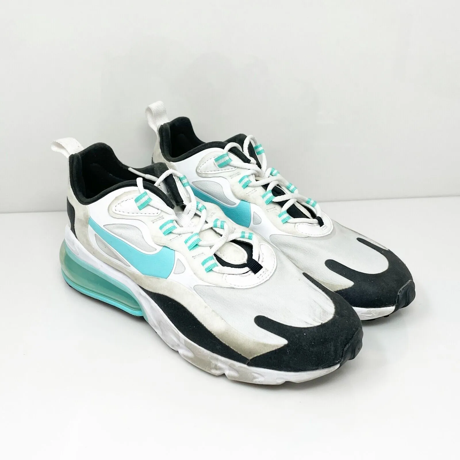 Nike Womens Air Max 270 React CJ0619 White Running Shoes Sneakers Size 7.5