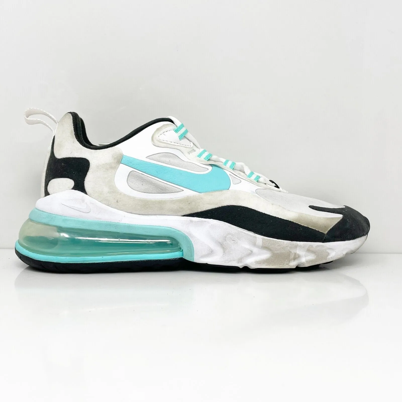 Nike Womens Air Max 270 React CJ0619 White Running Shoes Sneakers Size 7.5