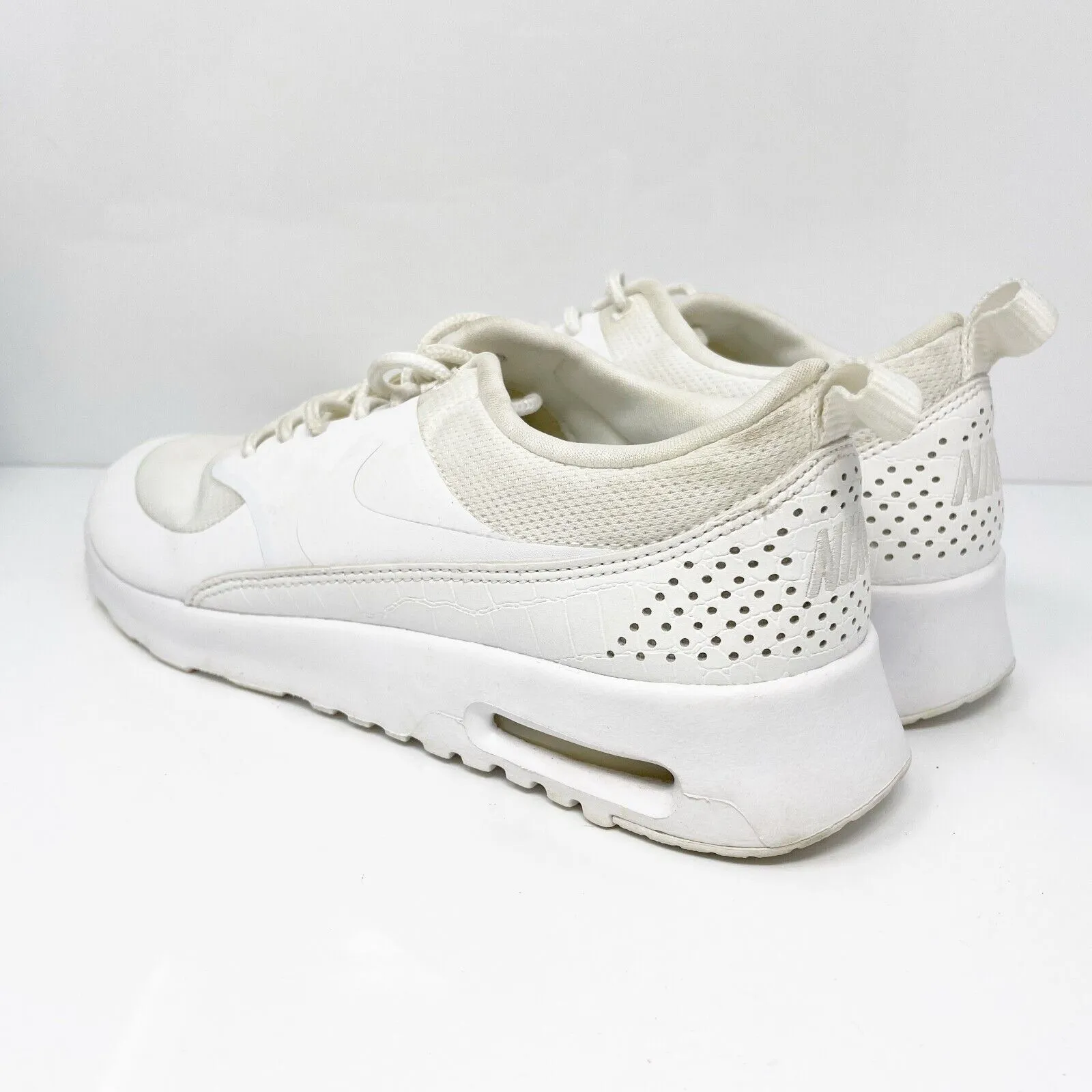 Nike Womens Air Max Thea 599409-104 White Running Shoes Sneakers Size 8.5