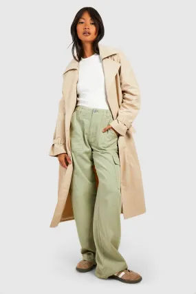 Nylon Belted Trench Coat