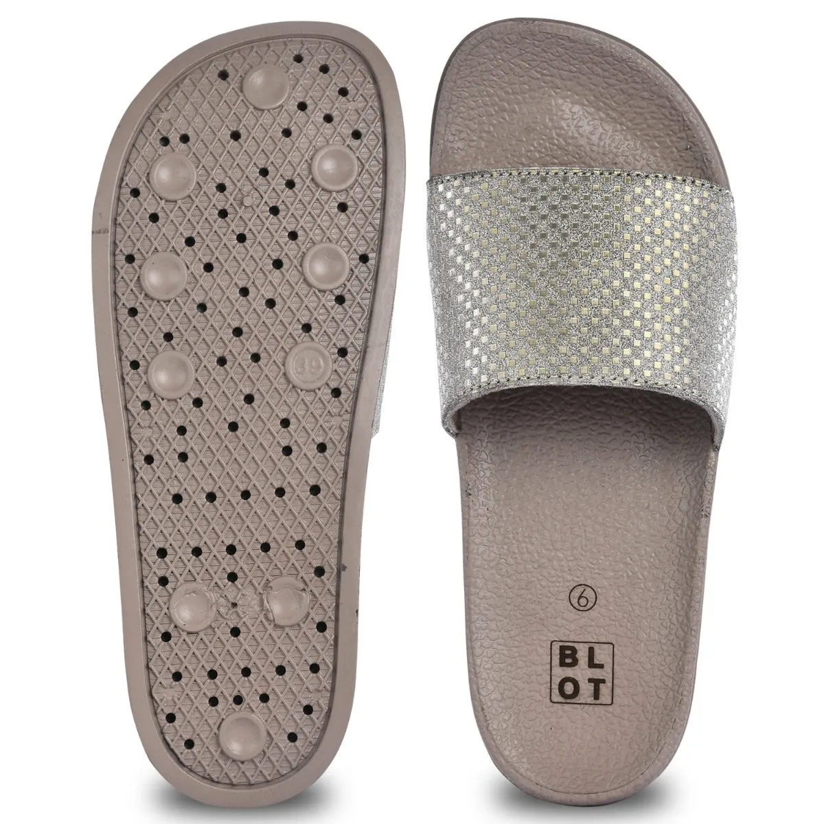 Paragon  K10908L Women Casual Slides | Stylish Sliders for Everyday Use for Ladies | Trendy & Comfortable Slippers with Cushione