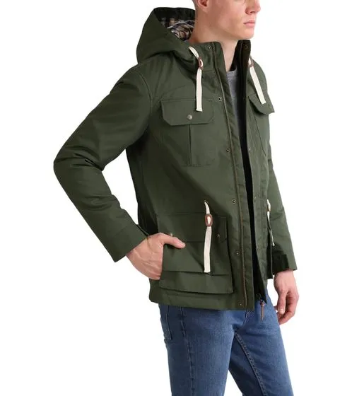 Parka de hombre SOLID chaqueta de invierno con capucha forrada Chara Khaki