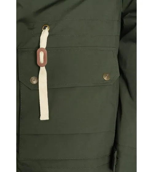 Parka de hombre SOLID chaqueta de invierno con capucha forrada Chara Khaki