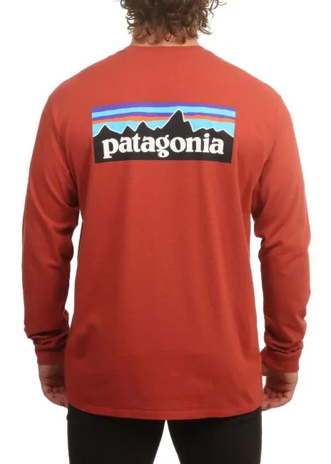 Patagonia Men's Long-Sleeved P-6 Logo Responsibili-Tee - Long Sleeved Tee