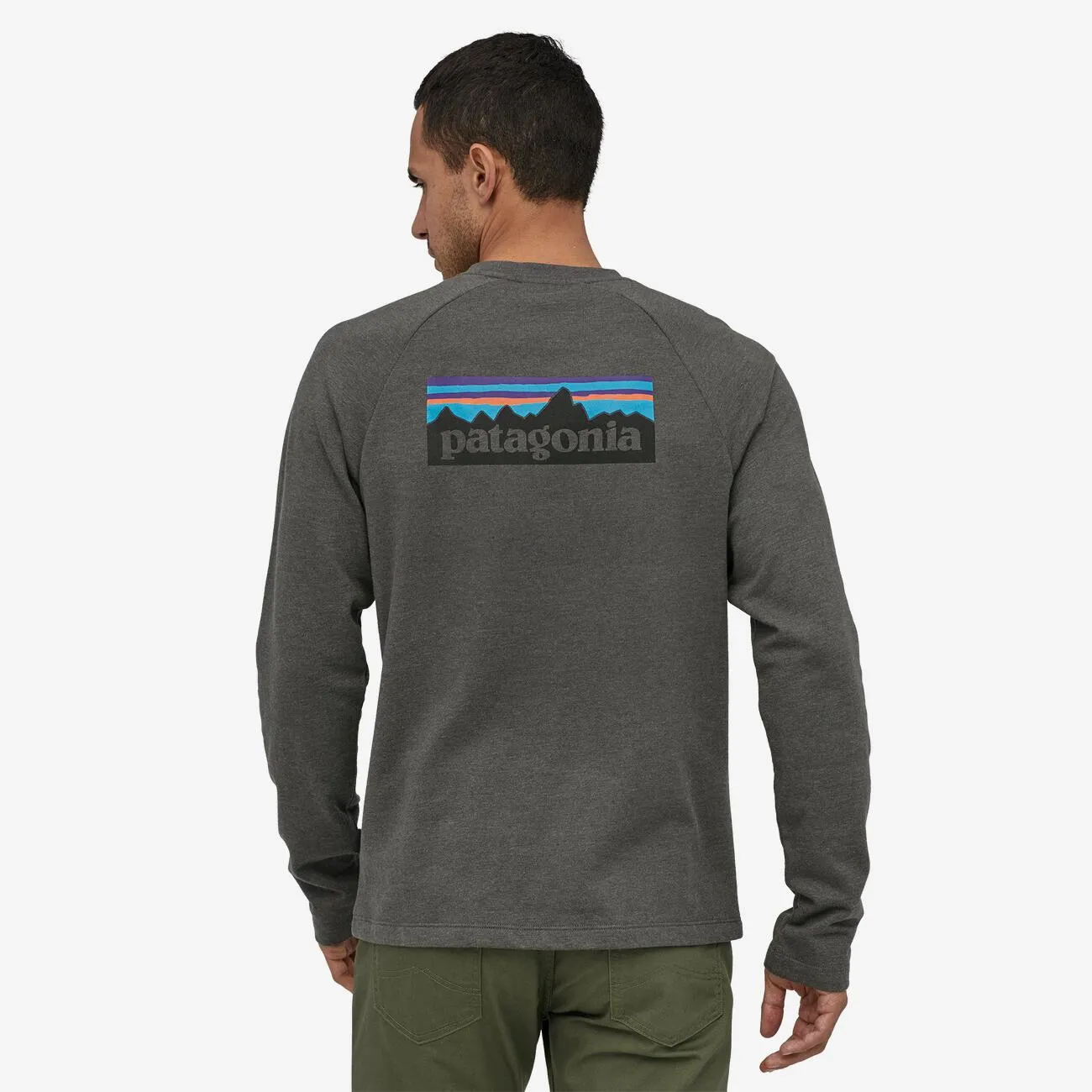 Patagonia Men's P-6 Logo Lightweight Crew Sweatshirt