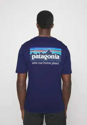 Patagonia Men's P-6 Mission Organic T-Shirt - Patagonia Logo Tee Shirt