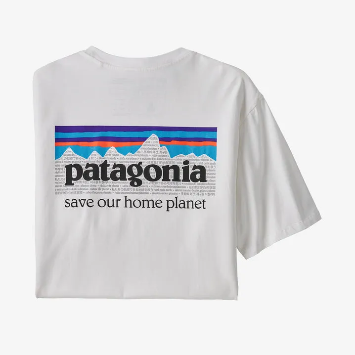 Patagonia Men's P-6 Mission Organic T-Shirt - Patagonia Logo Tee Shirt