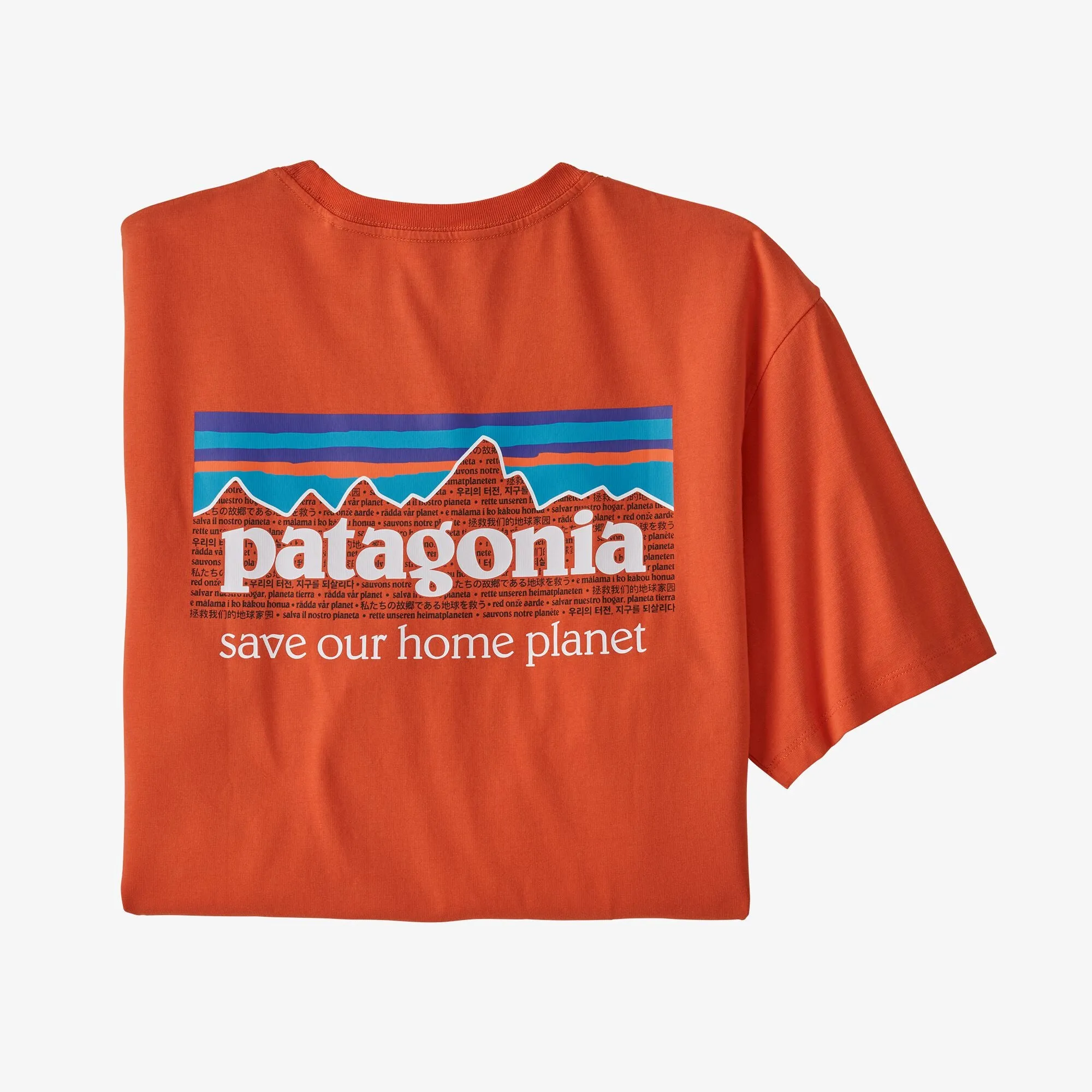 Patagonia Men's P-6 Mission Organic T-Shirt - Patagonia Logo Tee Shirt