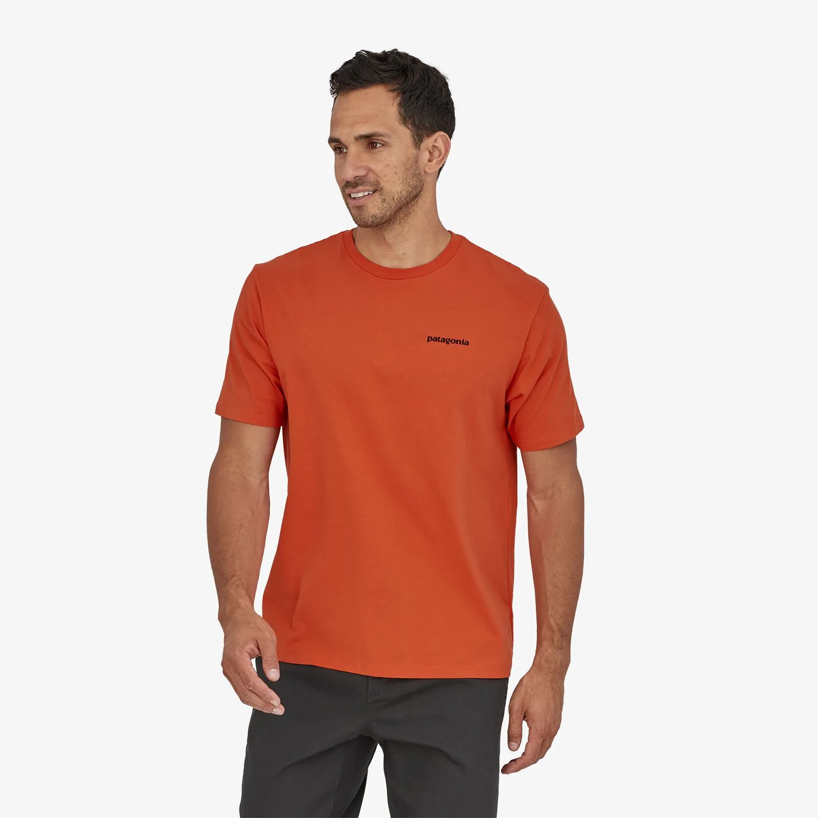 Patagonia Men's P-6 Mission Organic T-Shirt - Patagonia Logo Tee Shirt