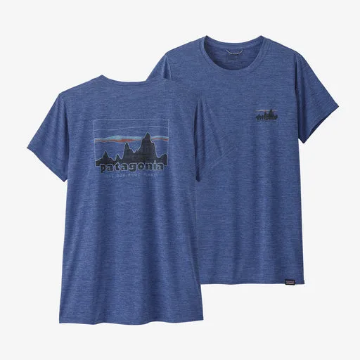 Patagonia Women's Capilene Cool Daily Graphic Shirt - Palm Protest & 73 Skyline Patagonia Tee Shirt