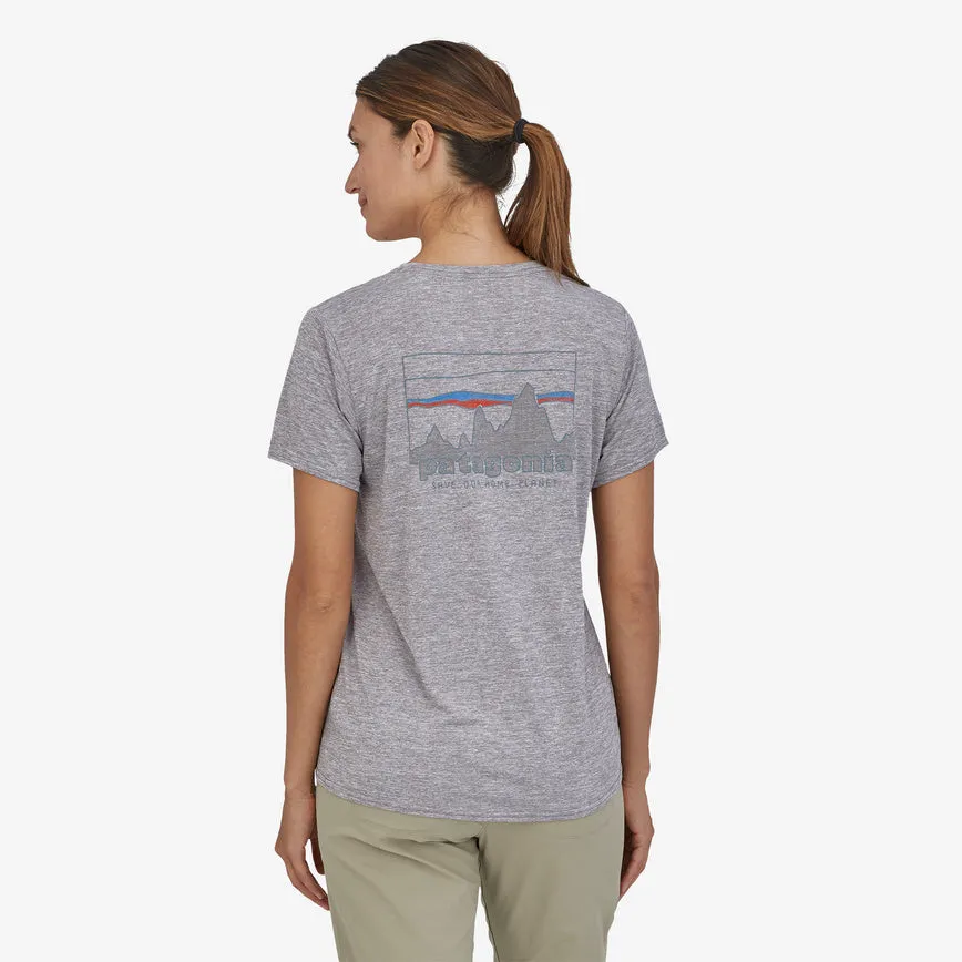 Patagonia Women's Capilene Cool Daily Graphic Shirt - Palm Protest & 73 Skyline Patagonia Tee Shirt