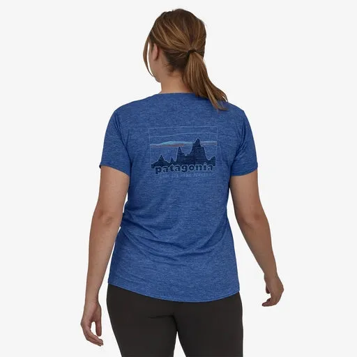 Patagonia Women's Capilene Cool Daily Graphic Shirt - Palm Protest & 73 Skyline Patagonia Tee Shirt