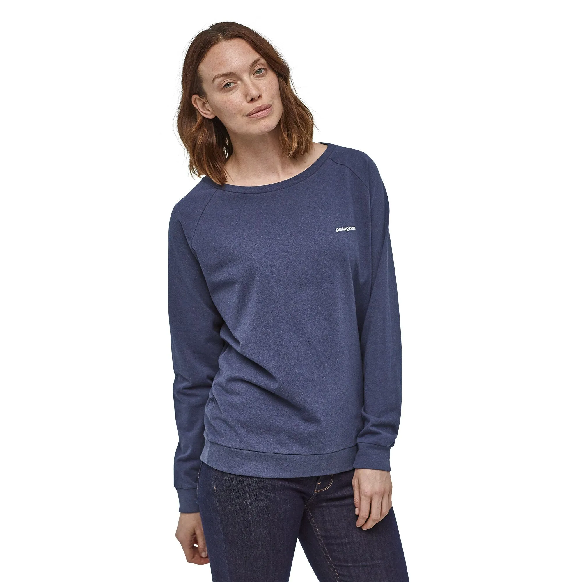 Patagonia Women's Long-Sleeved Pastel P-6 Logo Responsibili-Tee