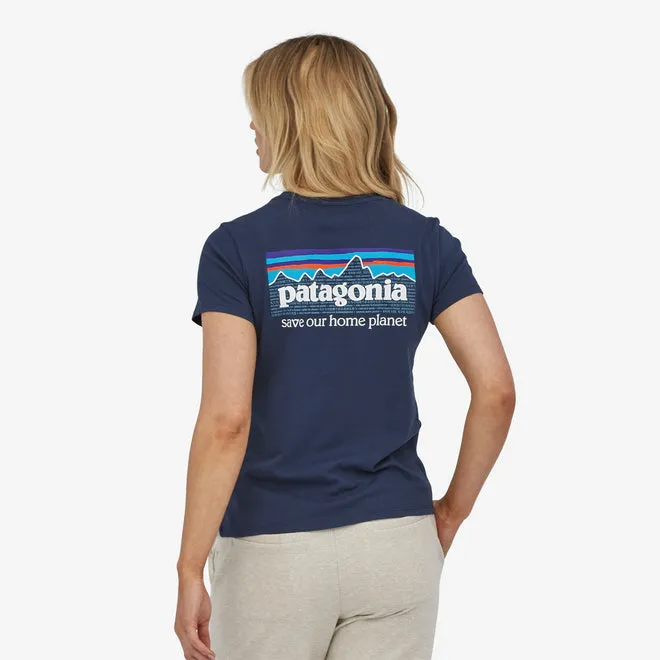 Patagonia Women's P-6 Mission Organic T-Shirt - Patagonia Logo Tee Shirt