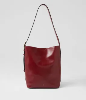 PETA & JAIN Asher Burgundy Tote Bag