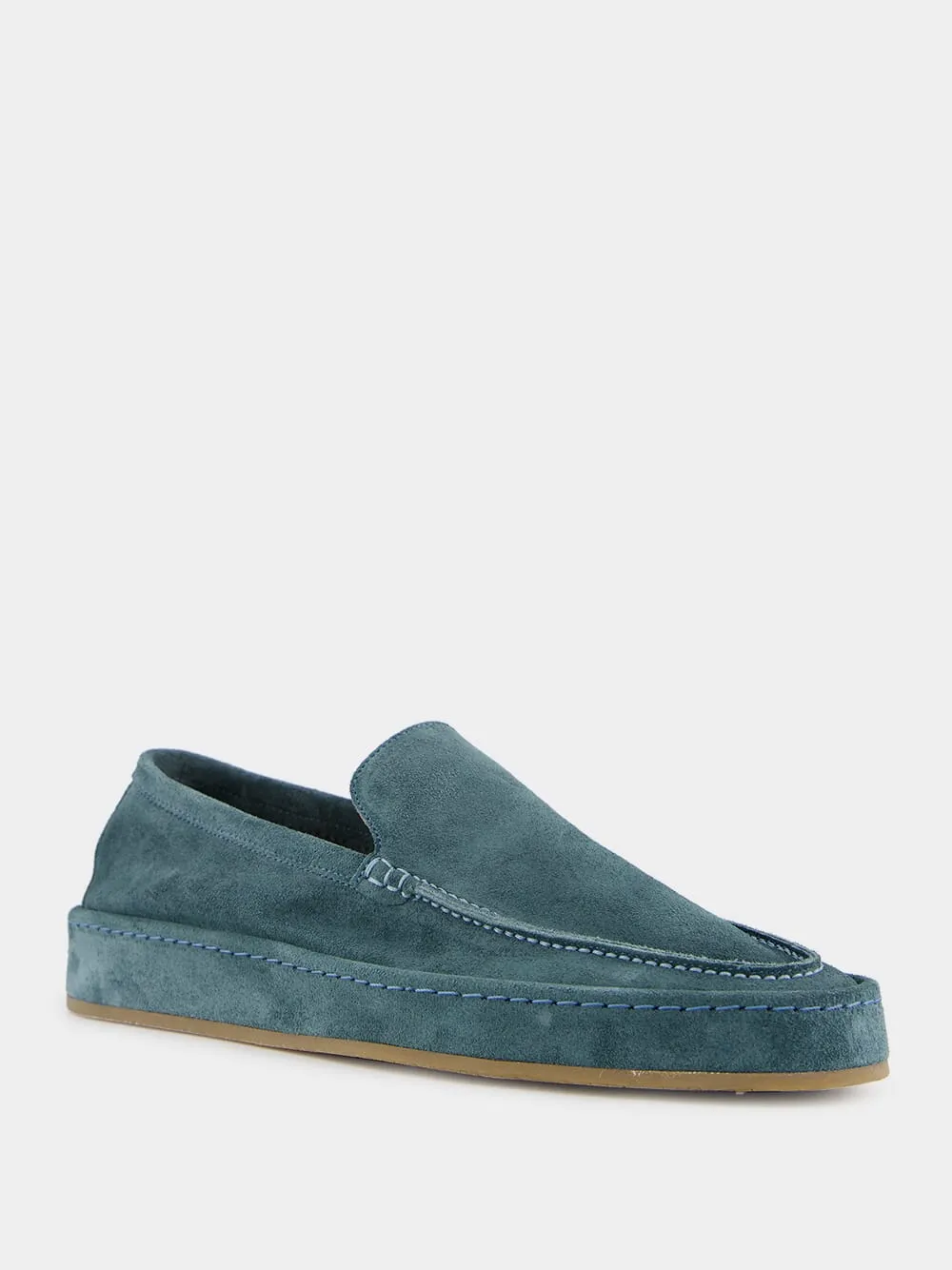 Petrol Blue Voyager Loafers