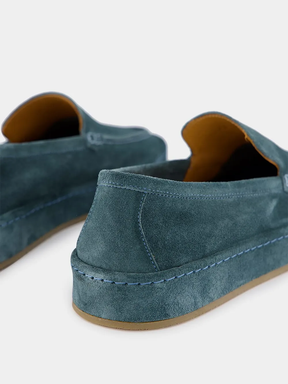 Petrol Blue Voyager Loafers