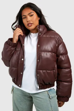 Plus Pu Puffer Jacket